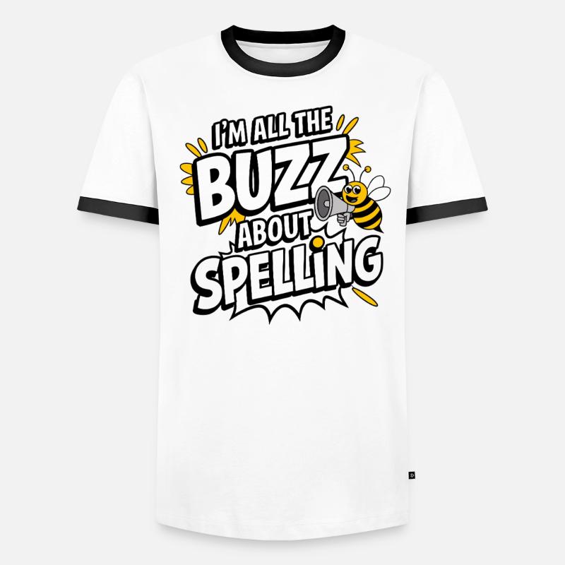 Concours de mots Spelling Bee Champion T-shirt contrasté Homme