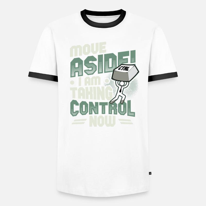 IT Support Computer Nerd Programmierer Pun Männer Kontrast-T-Shirt