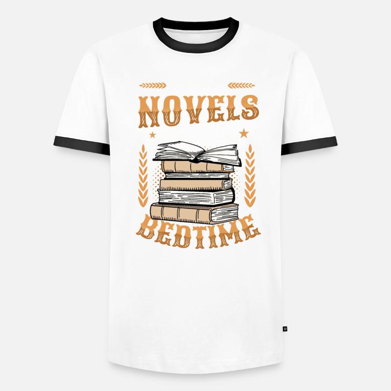 I write novels when I'm in bed Author Men's Ringer Shirt