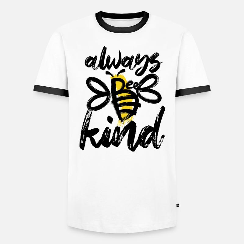 Always Be Nice - Abeille - Abstrait - Art graphique T-shirt contrasté Homme