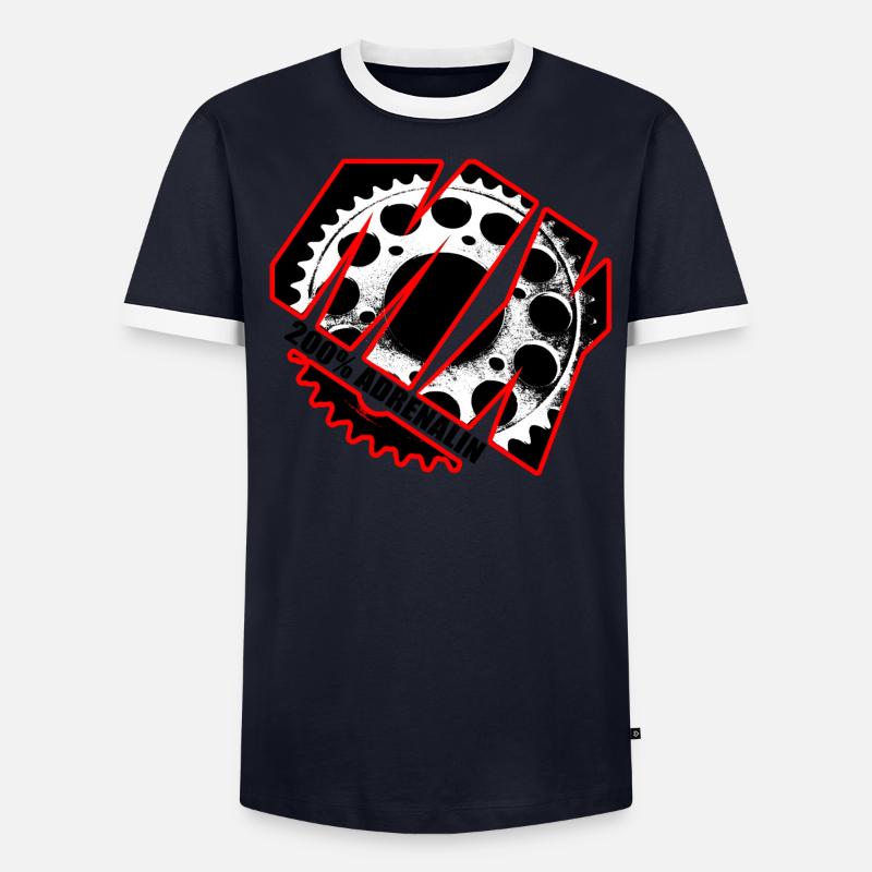 MX 200% Adrenalin Männer Kontrast-T-Shirt