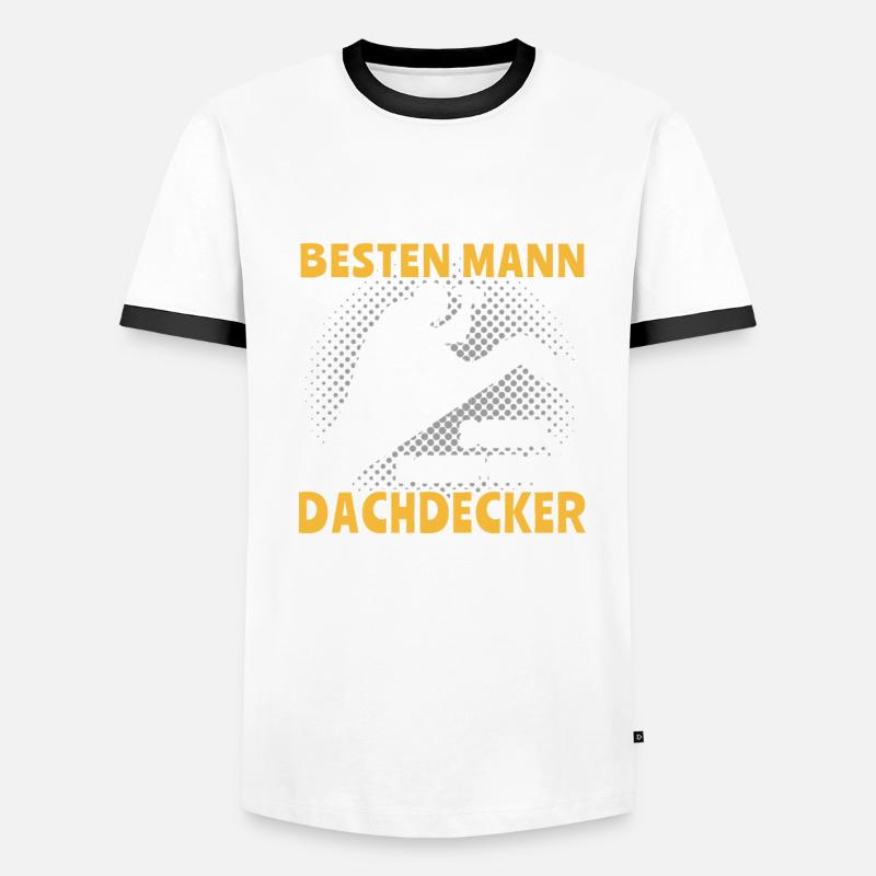 Dachdecker Dachspengler Dachdecken Dachklempner Männer Kontrast-T-Shirt