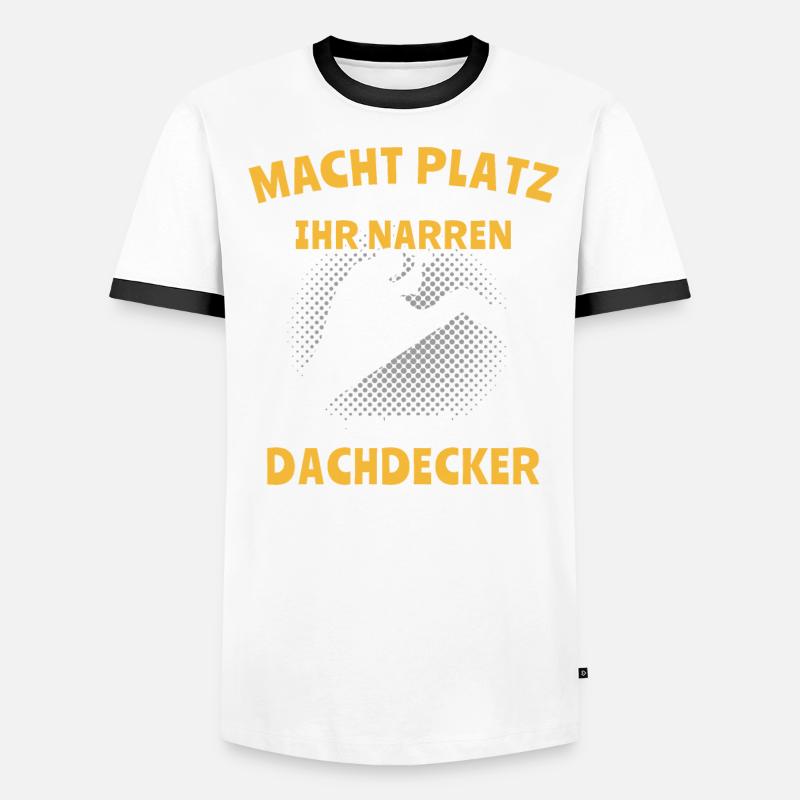 Dachdecker Dachspengler Dachdecken Dachklempner Männer Kontrast-T-Shirt