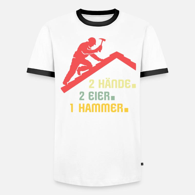 Dachdecker Dachdecken Dach Decken Männer Kontrast-T-Shirt