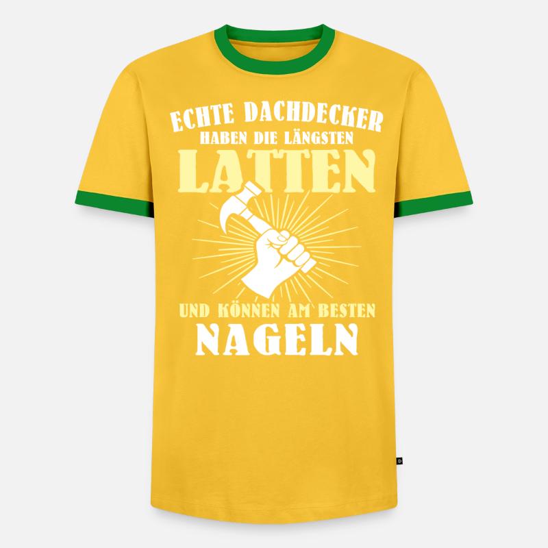 Dachdecker Dachspengler Dachklempner Dachdecken - Männer Kontrast-T-Shirt - undefined