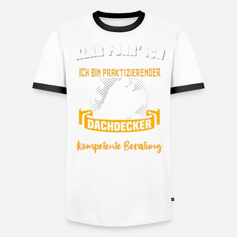 Dachdecker Dachspengler Dachklempner Dachdecken Männer Kontrast-T-Shirt
