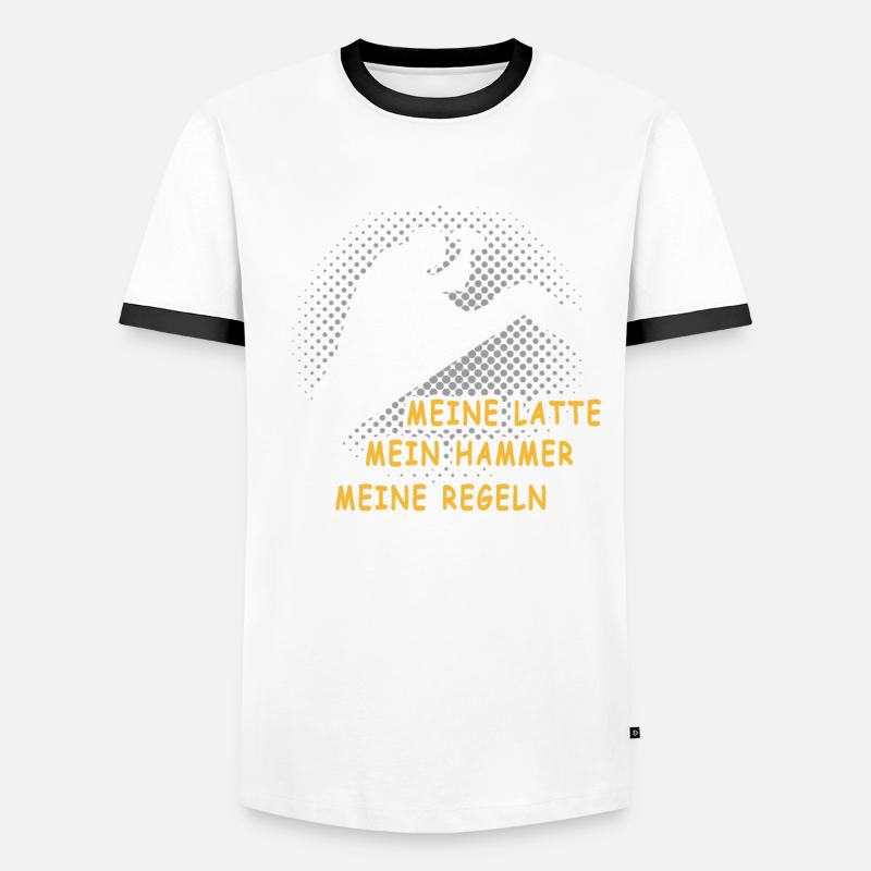 Dachdecker Dachspengler Dachdecken Dachklempner Männer Kontrast-T-Shirt