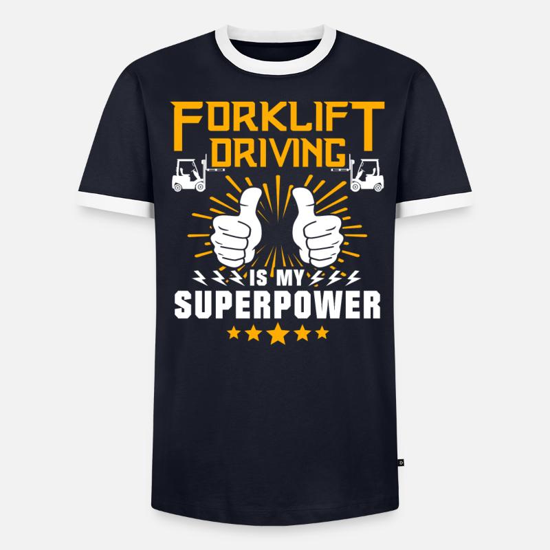 Gabelstapler Staplerfahrer Stapler - Männer Kontrast-T-Shirt - undefined