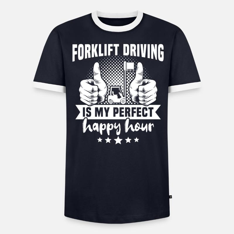 Staplerfahrer Gabelstapler - Männer Kontrast-T-Shirt - undefined