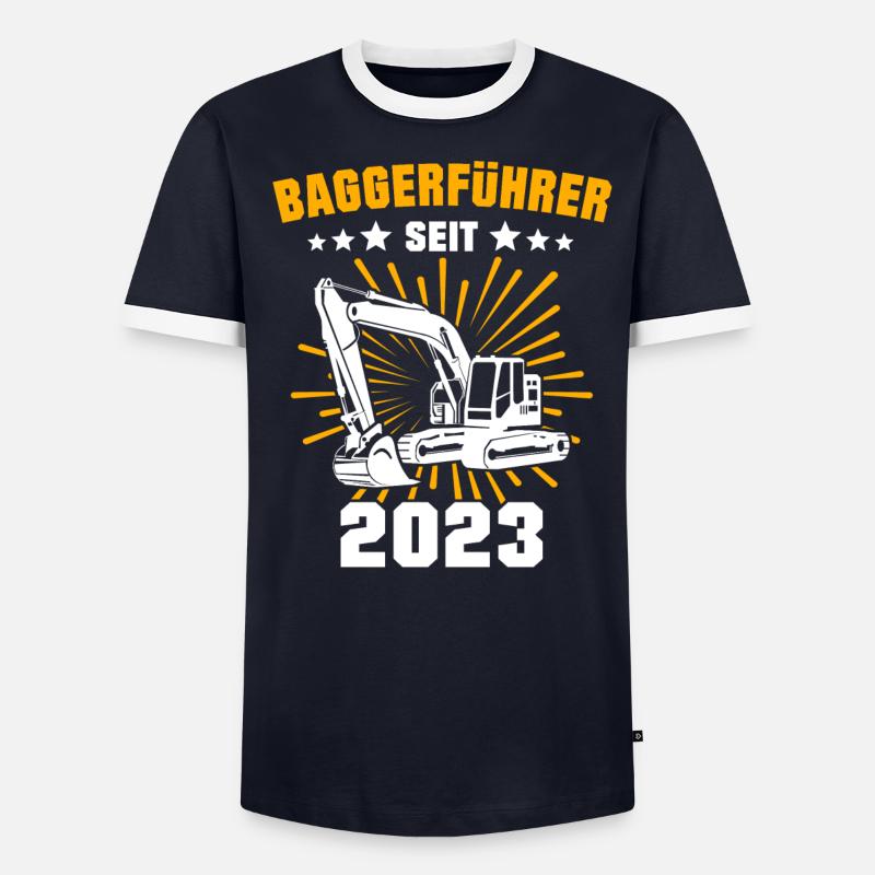Baggerführer 2023 Baggerfahrer Bagger - Männer Kontrast-T-Shirt - undefined