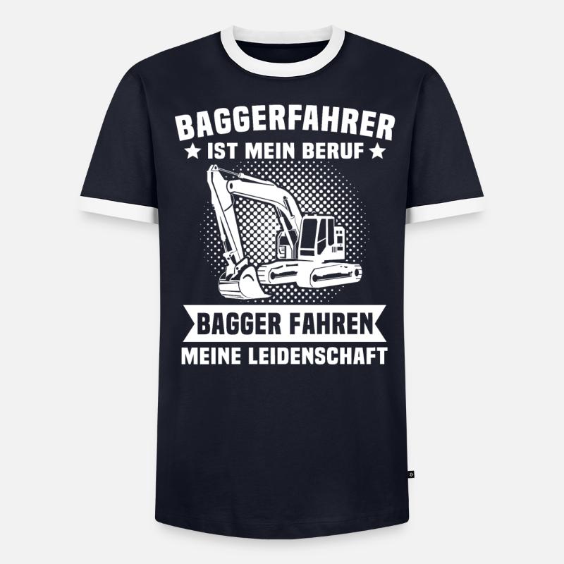 Baggerfahrer Bagger - Männer Kontrast-T-Shirt - undefined
