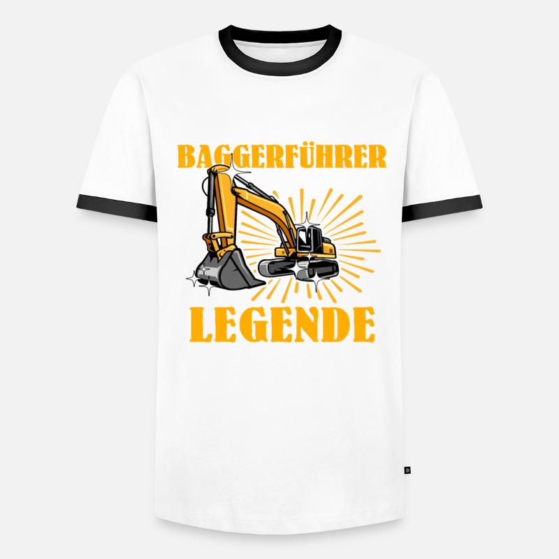 Baggerfuehrer Baggerfahrer Männer Kontrast-T-Shirt
