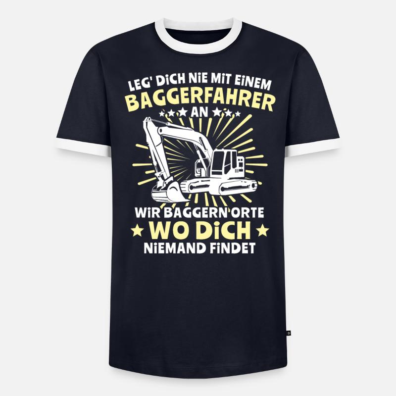 Baggerführer Bagger Baggerfahrer - Männer Kontrast-T-Shirt - undefined
