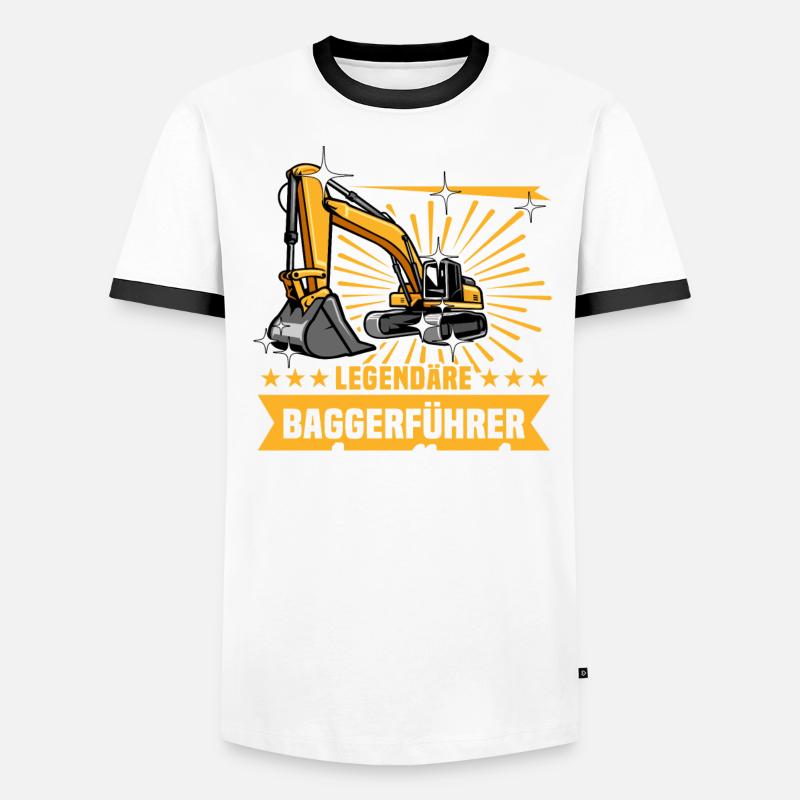 Baggerfuehrer Baggerfahrer Männer Kontrast-T-Shirt