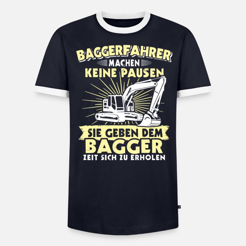 Baggerführer Bagger Baggerfahrer - Männer Kontrast-T-Shirt - undefined