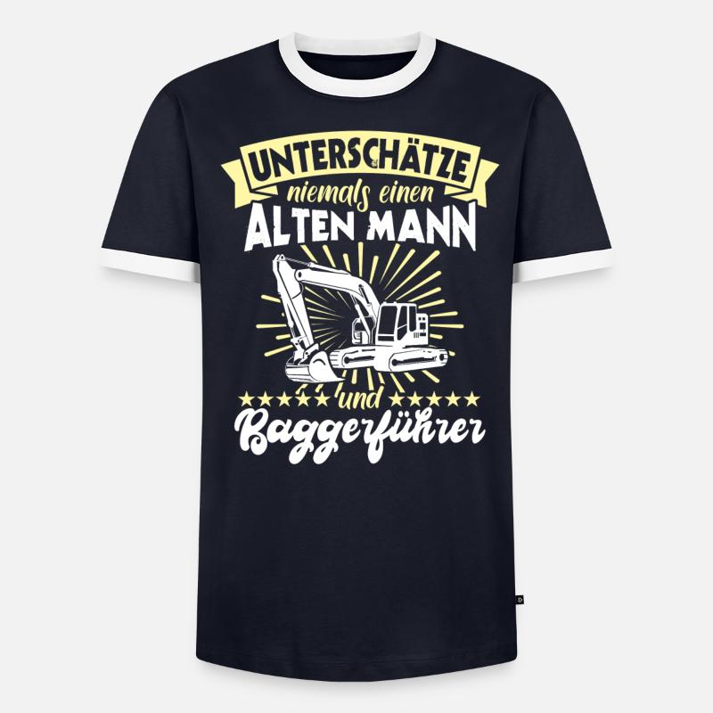 Baggerführer Bagger Baggerfahrer - Männer Kontrast-T-Shirt - undefined