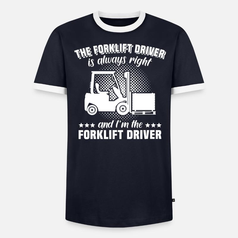Staplerfahrer Stapler Gabelstapler - Männer Kontrast-T-Shirt - undefined