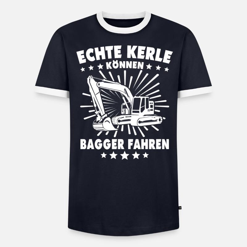 Baggerführer Bagger Baggerfahrer - Männer Kontrast-T-Shirt - undefined