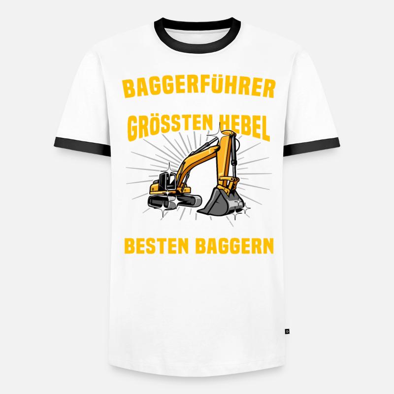 Baggerfuehrer Baggerfahrer Männer Kontrast-T-Shirt