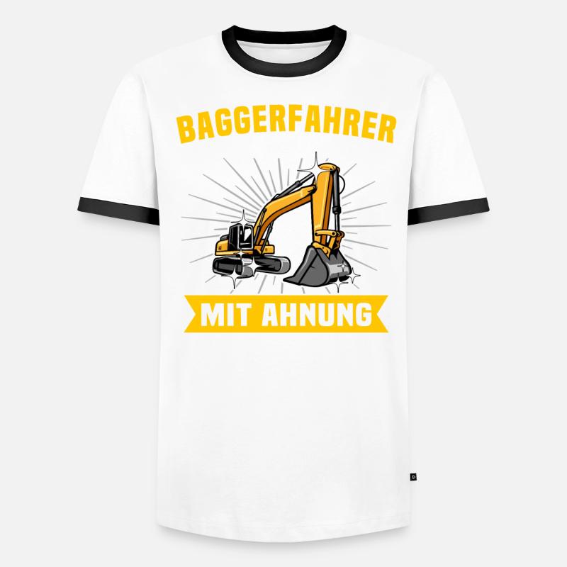 Baggerfuehrer Baggerfahrer Männer Kontrast-T-Shirt