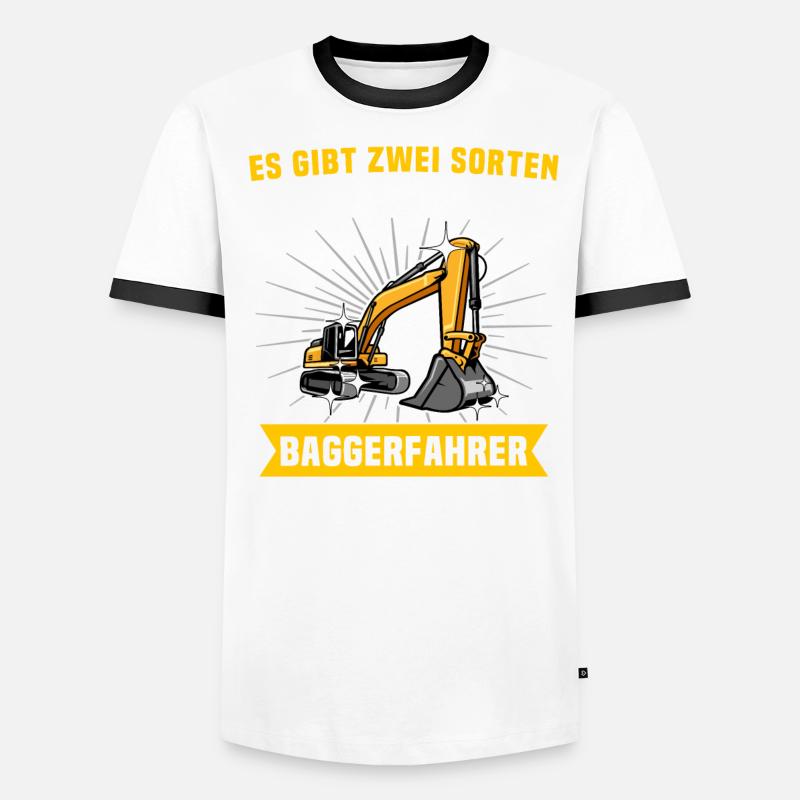 Baggerfuehrer Baggerfahrer Männer Kontrast-T-Shirt