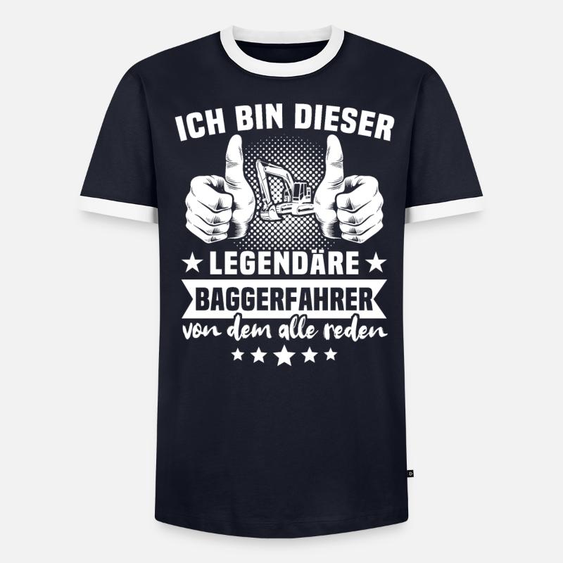 Baggerführer Bagger Baggerfahrer - Männer Kontrast-T-Shirt - undefined