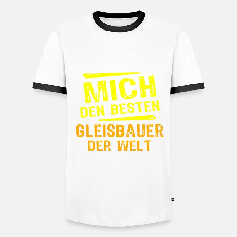 Gleisbauer Geschenk Männer Kontrast-T-Shirt