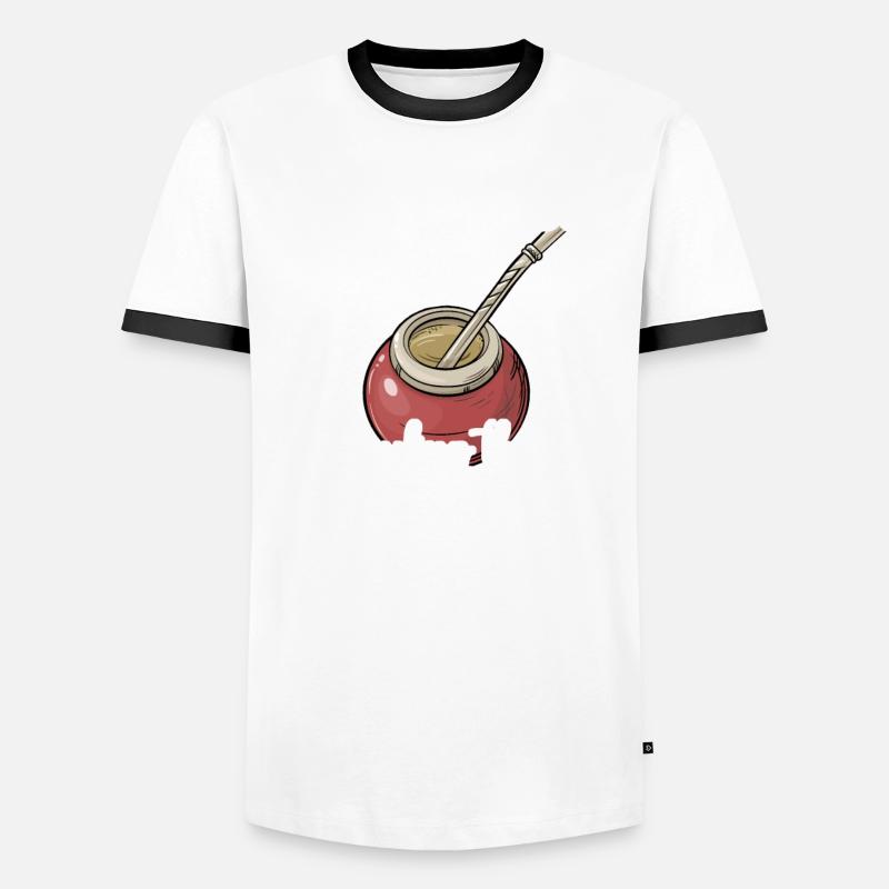 Mate Tee Teedrinkerin Männer Kontrast-T-Shirt