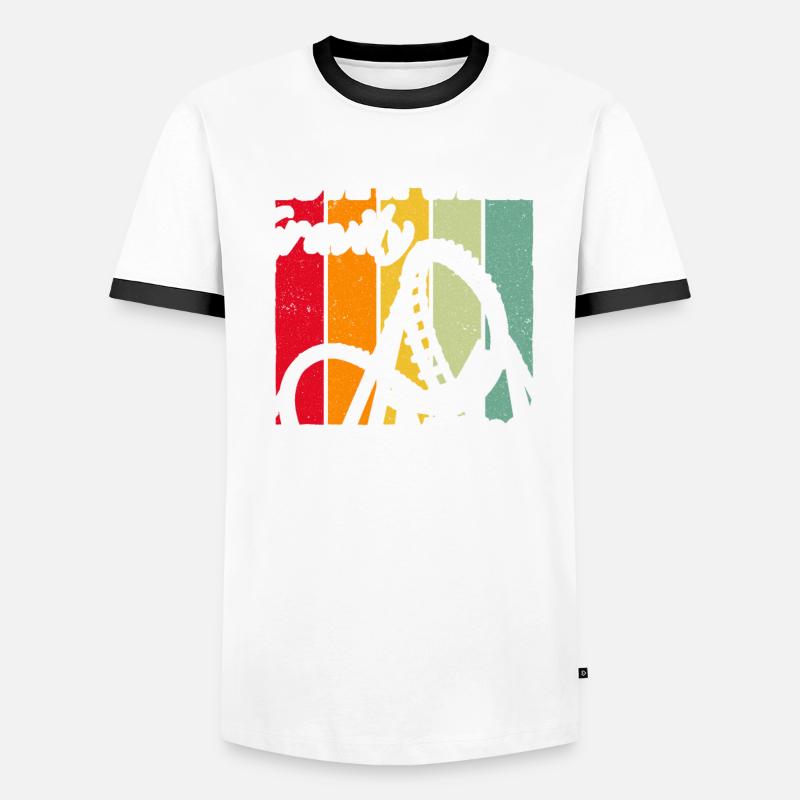 Achterbahn Roller Coaster Männer Kontrast-T-Shirt