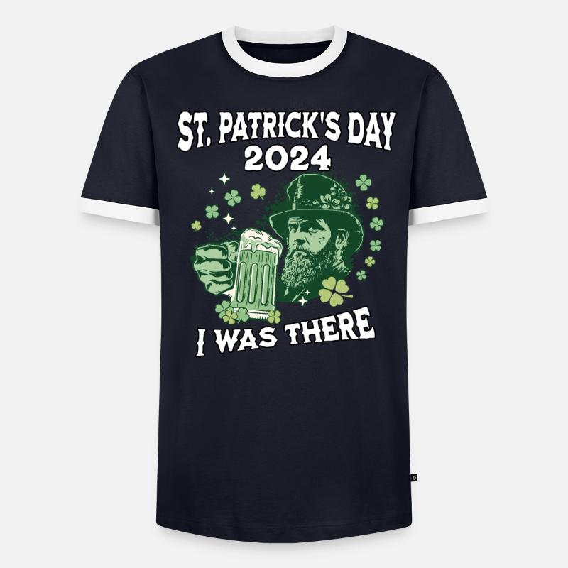 Fête de la Saint-Patrick 2024 T-shirt contrasté Homme