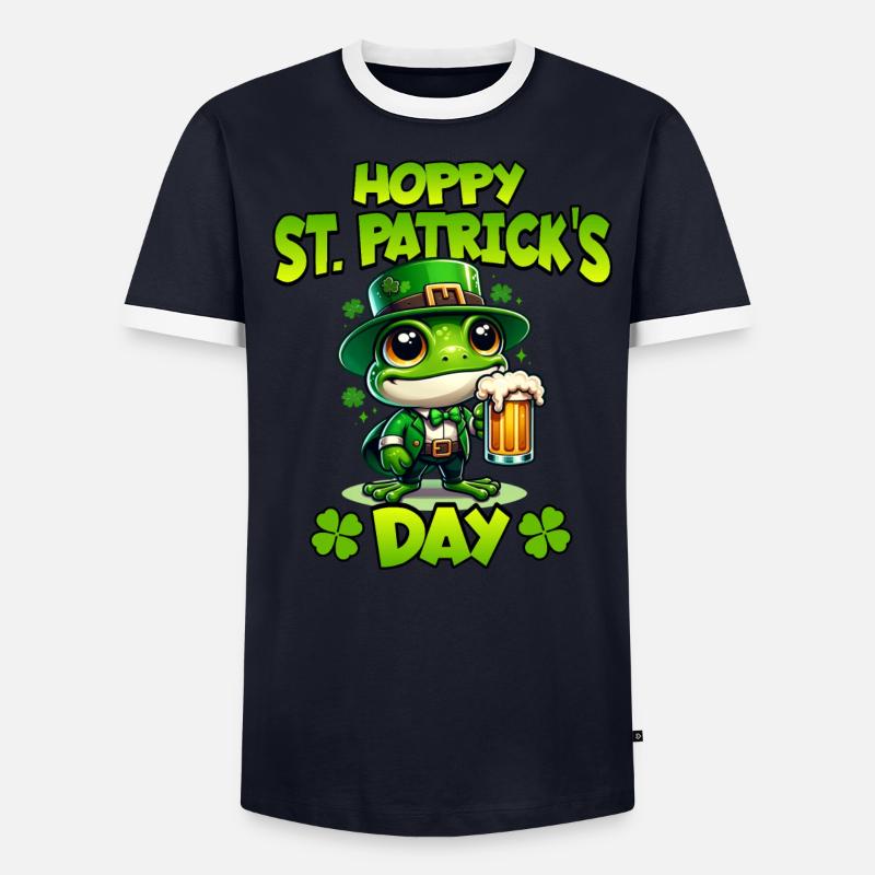 Grenouille de la Saint-Patrick T-shirt contrasté Homme