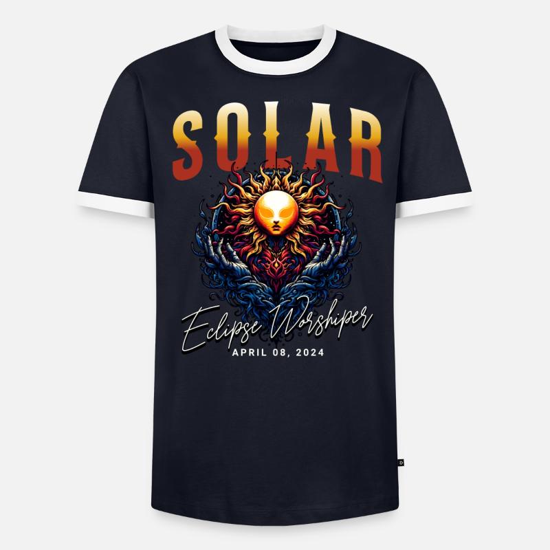 Éclipse solaire 2024 T-shirt contrasté Homme