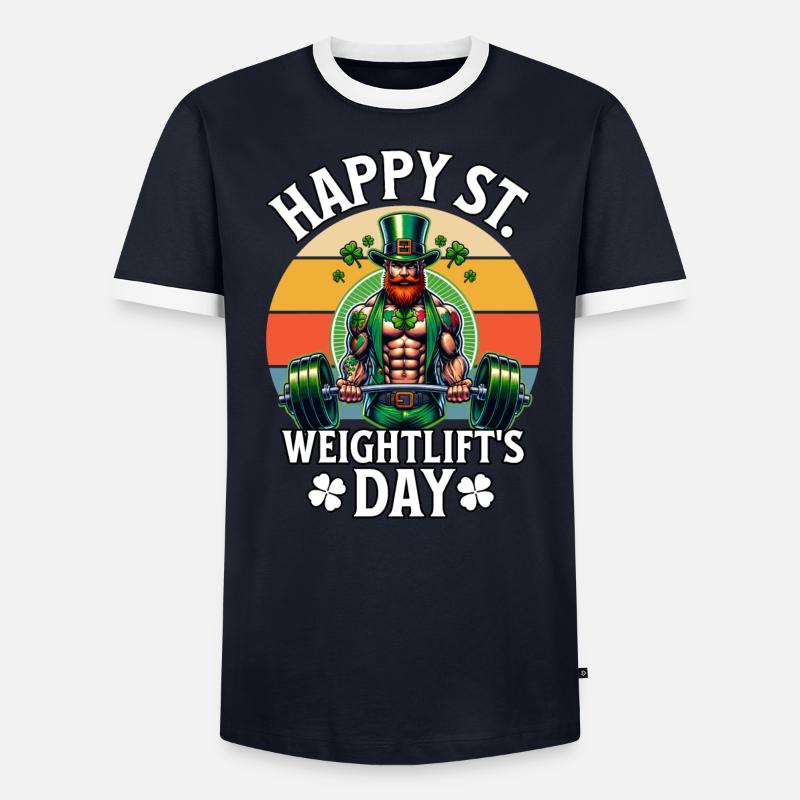 Escarpins de la Saint-Patrick T-shirt contrasté Homme