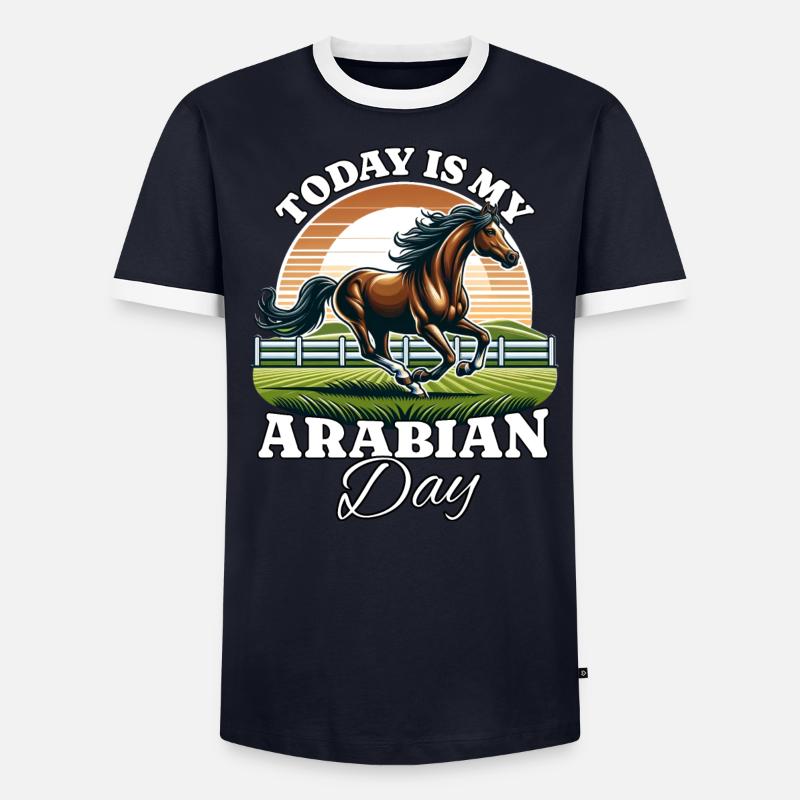 Arabe T-shirt contrasté Homme