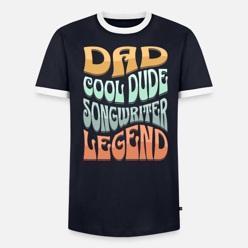 Papa Auteur-compositeur T-shirt contrasté Homme