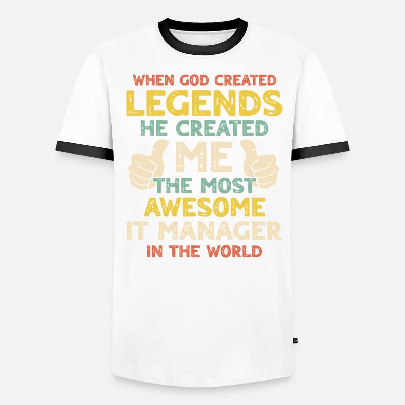 Responsable informatique T-shirt contrasté Homme