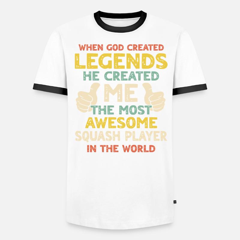 Squash player Men's Ringer Shirt