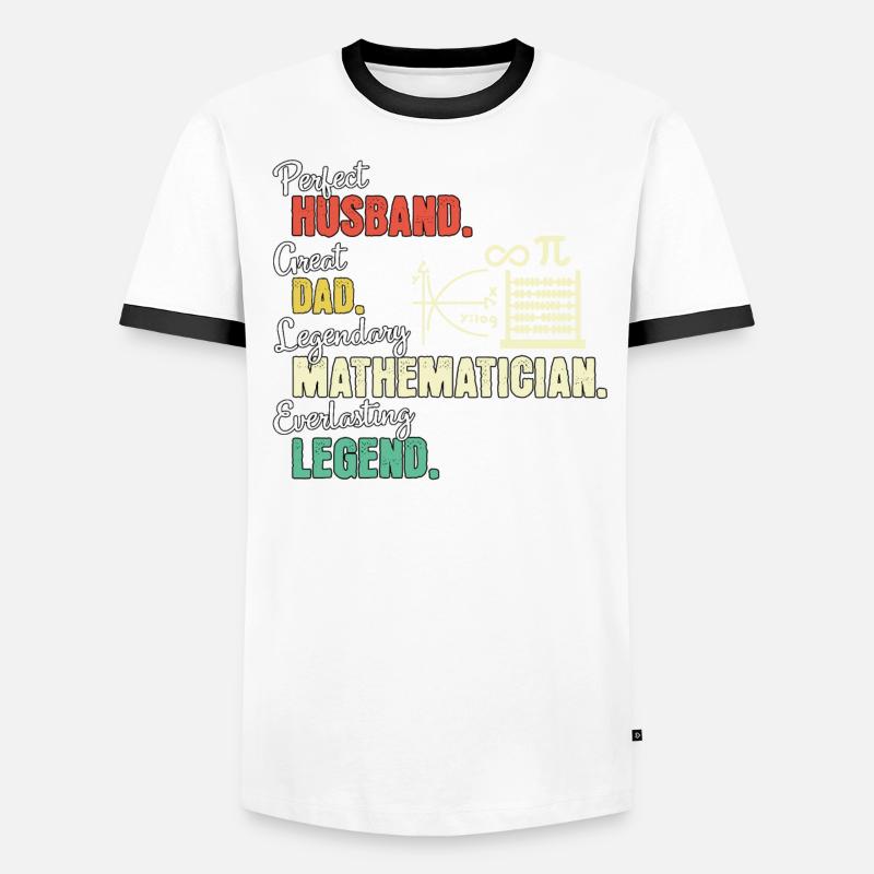 Mathematician Dad Men's Ringer Shirt