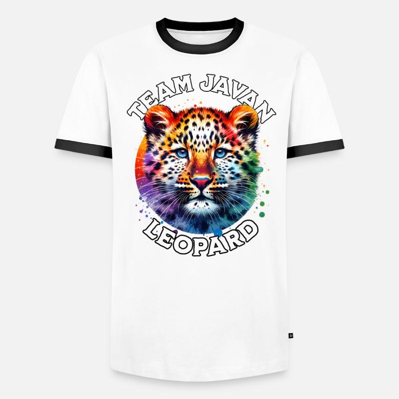 Java Leopard Sayings Men's Ringer Shirt