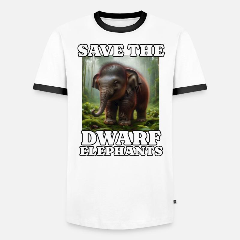 Dwarf elephant Men's Ringer Shirt