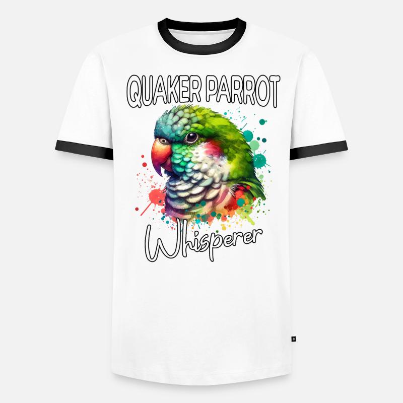 Monk Parakeet Whisperer Men's Ringer Shirt