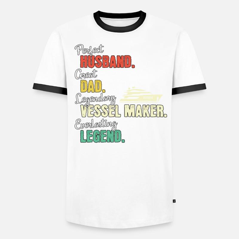 Papa constructeur naval T-shirt contrasté Homme