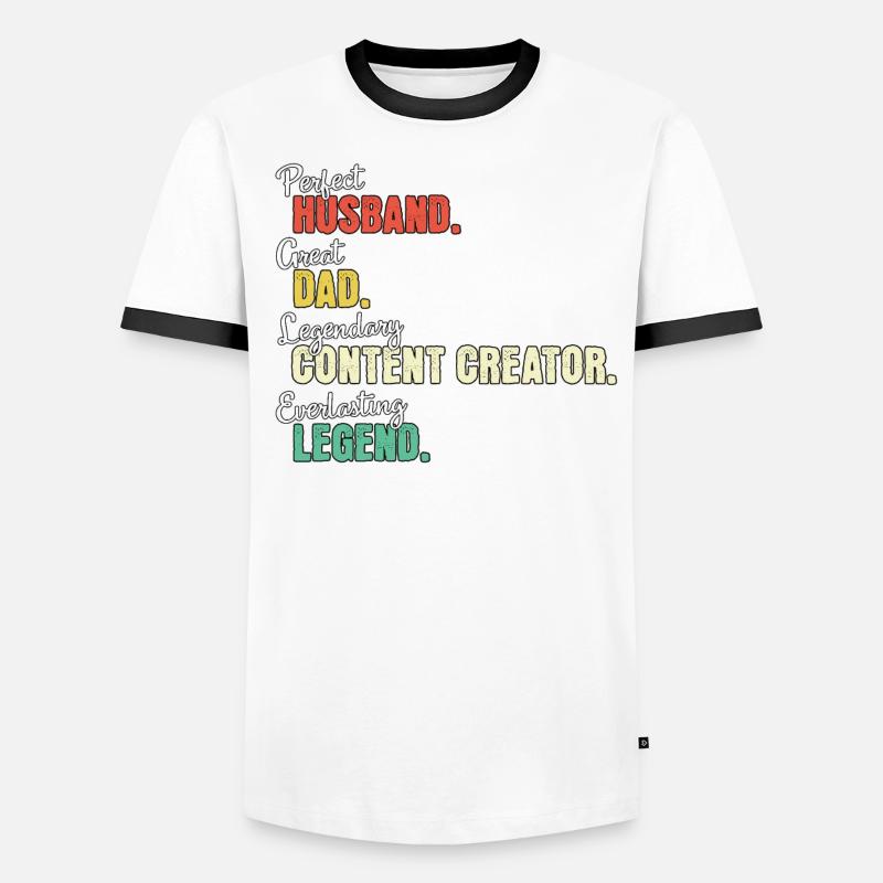 Content Creator Dad Men's Ringer Shirt