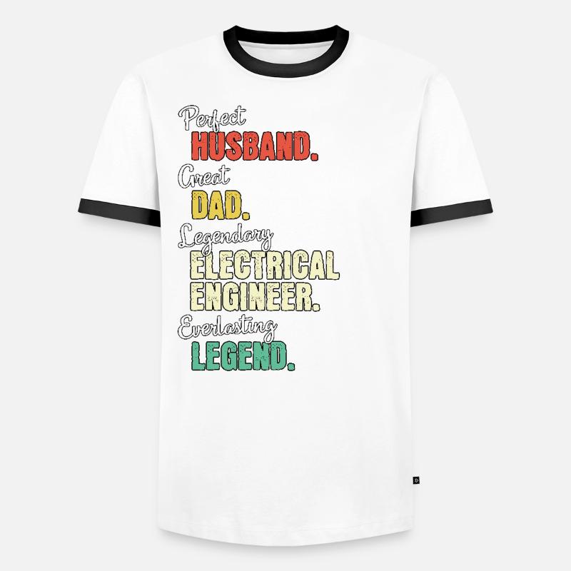 Electrical Engineer Dad Men's Ringer Shirt