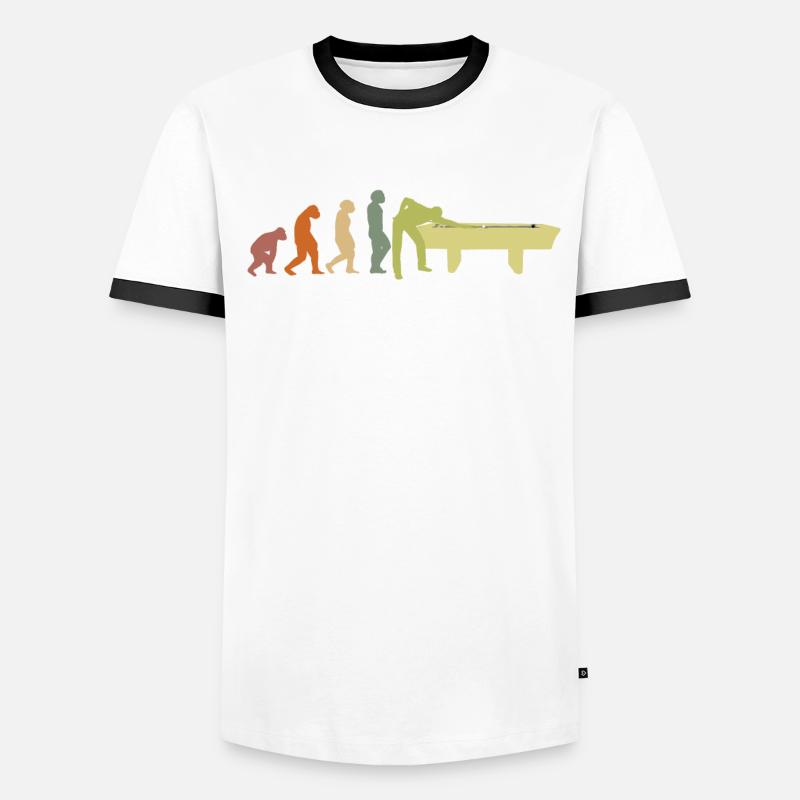 Billard Billardkugel EVOLUTION Billardtisch Männer Kontrast-T-Shirt
