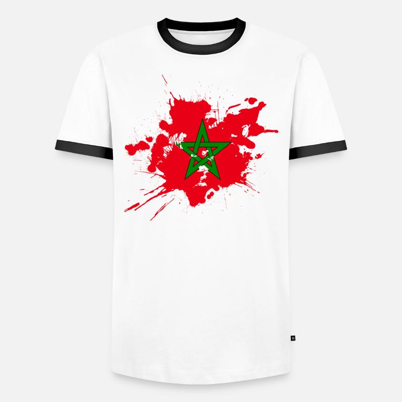 Marokko Männer Kontrast-T-Shirt