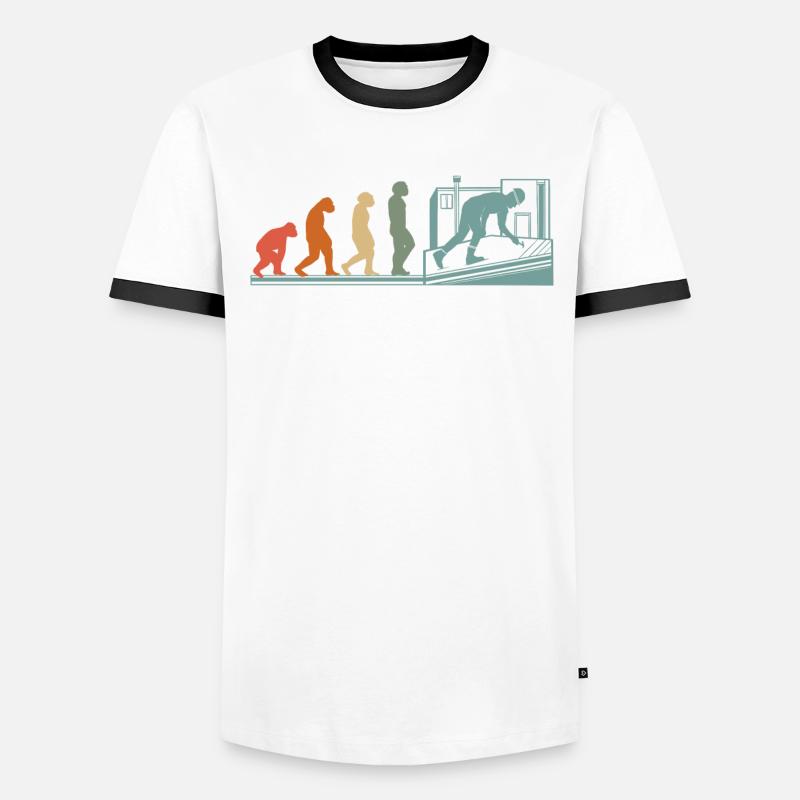 Couvreur Artisan Evolution Vintage T-shirt contrasté Homme