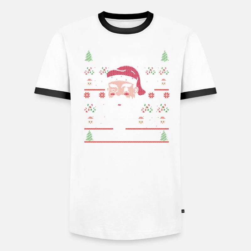 Noël moche L’EMPLOYÉ DE BANQUE PRÉFÉRÉ DU PÈRE NOËL T-shirt contrasté Homme