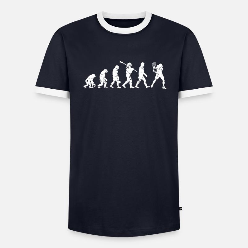 Tennis evolution Men's Ringer Shirt