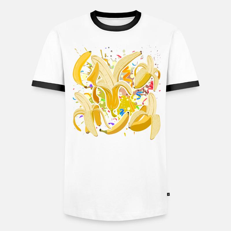 Dabbing Fruit Fruit Gift Dab Bananas T-shirt contrasté Homme